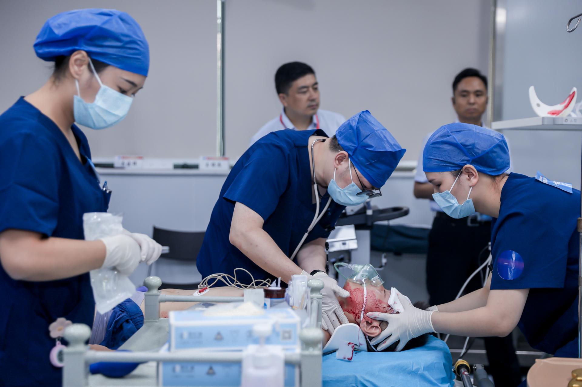 杭州医疗赛事活动摄影-浙江省省级职工职业技能竞赛,急诊创伤救治赛项总决赛【图片直播】-现场照片-2