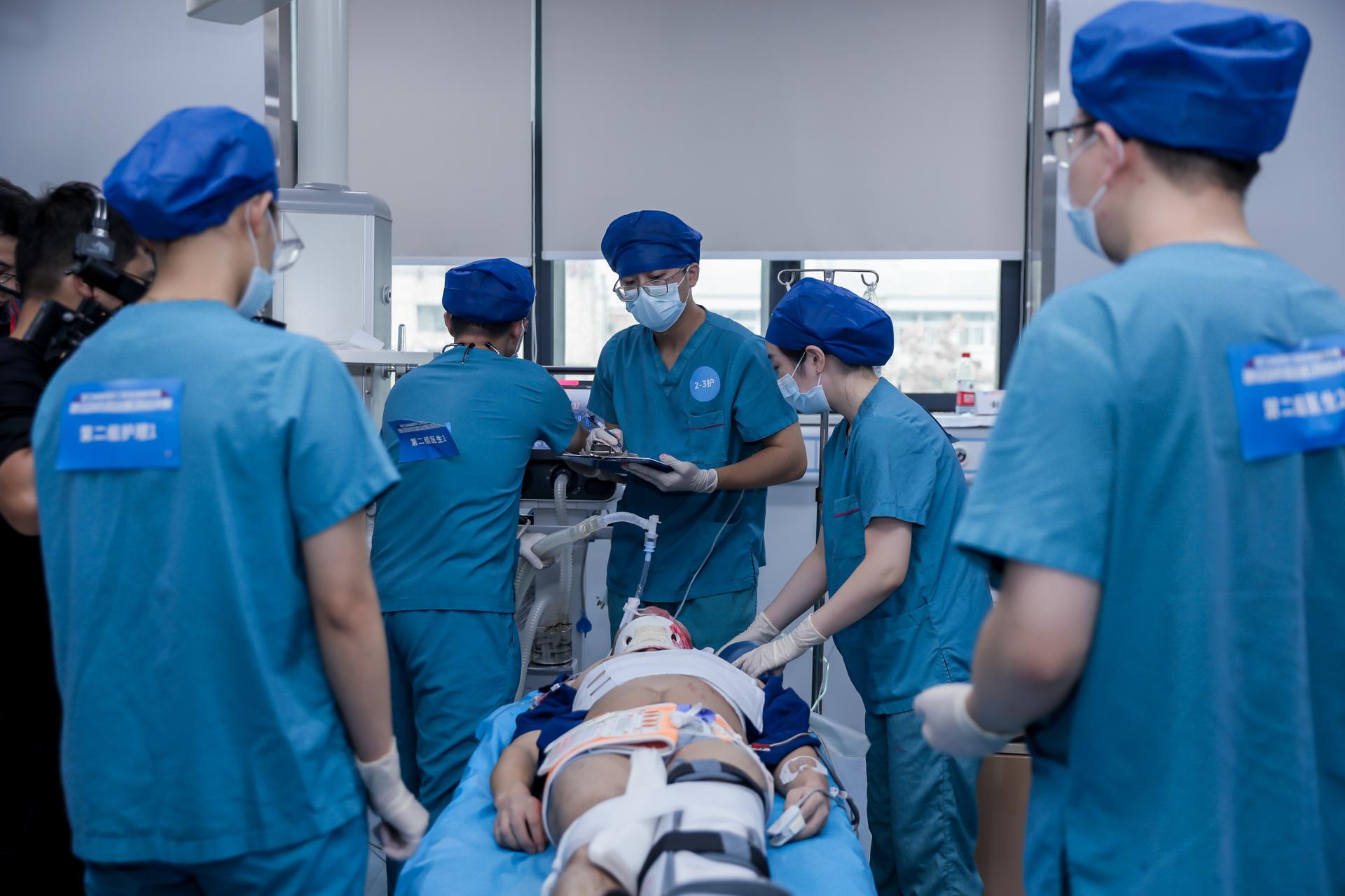 杭州医疗赛事活动摄影-浙江省省级职工职业技能竞赛,急诊创伤救治赛项总决赛【图片直播】-现场照片-7