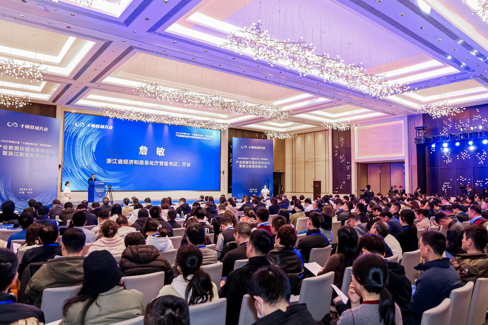 杭州会议摄影-2025年浙江省"十链百场万企"系列活动之产业数据价值化专场活动暨浙江数商发展大会【图片直播】-现场照片-6